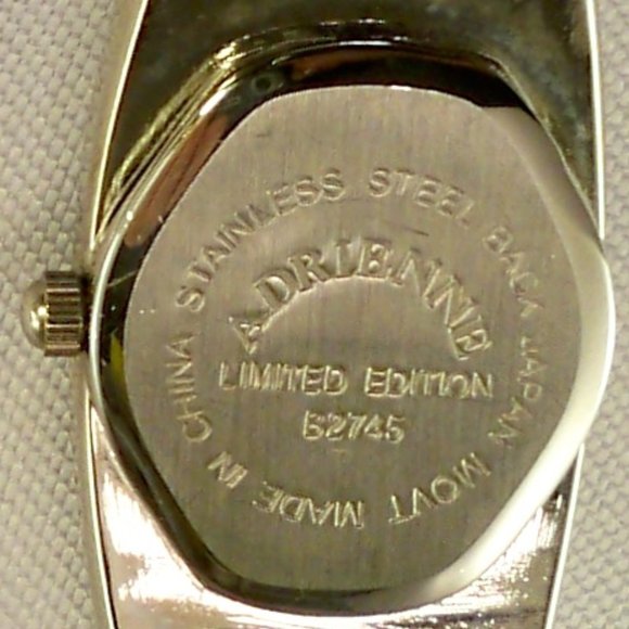New Adrienne Limited Edition Crystals Silver Watch